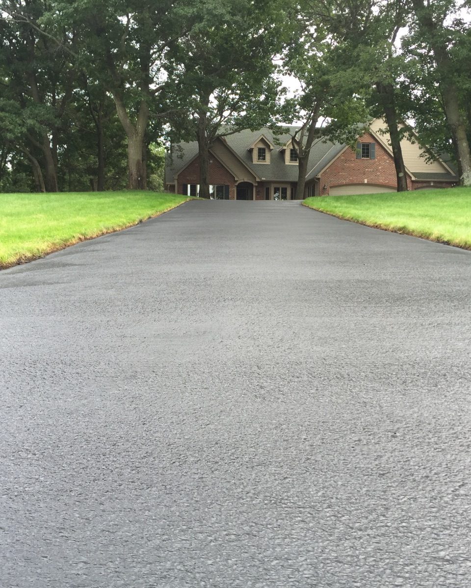 BorderLines crew servicing a residential driveway